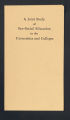 Publications. Pamphlets. A Joint Study of Sex-Social Education in the Universities and Colleges. (Box 171, Folder 15)