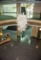 Finished installation of chandelier created by Dale Chihuly in the Kathryn A. Martin Library