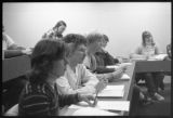 Students in a classroom in the School of Business and Economics at UMD