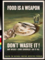 Food is a weapon : don't waste it! : buy wisely -- cook carefully -- eat it all : follow the national wartime nutrit