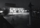Marshall Performing Arts Center and Ordean Court at night