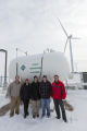 The first non-laboratory system in the world to transform wind energy to ammonia fertilize. University of Minnesota, West Central Research and Outreach Center, Morris.