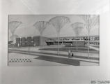 Concept drawing for the Library Addition
