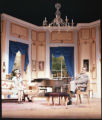 Two actors performing on stage in the 1984 UMD production of "Hay Fever"