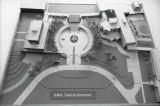 Overhead view of the UMD campus central entrance on a scale model