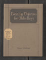 General and Administrative. Publications. Everyday Objectives for Older Boys - Boys' Edition, 1924 (Box 7, Folder 26)