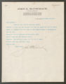 Letter to Johnny, from John B. McCormack, September 12, 1913