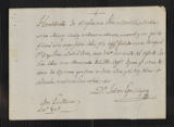 Ecclesiastical Affairs. Documents related to chaplaincies. Receipts for Alms Collected on behalf of the "capellania" of Horche, Spain 1824-1830. Receipt for alms collected, Horche, Spain, 1826.