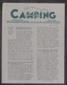 Camping. Publications. Camping Newsletter, 1953-1955 (Box 49, Folder 8)