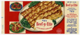 Can label for Beef.n.Ette sliced smoked cured beef from the Feinberg Sausage Co., Minneapolis, Minnesota