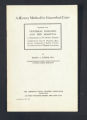 Publications. Pamphlets. Fisher, Henry A.""A History Method for Gonorrheal Cases."(Box 171, Folder 06)