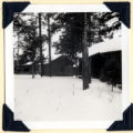Cloquet Forest Experiment Station. View of south side of quadrangle showing lecture hall - dining hall