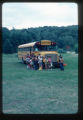 Campers lined up to get on the bus at Camp Butwin, Eagan, Minnesota