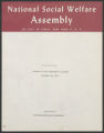 General and Administrative. Assemblies and Conferences. National Social Welfare Assembly, folder H, 1962-1968 (Box 31, Folder 26)
