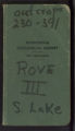 Morey, G.B.: Rove III South Lake (Box 28, Folder 02)