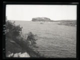 Rocky shoreline and islands on Lake Superior