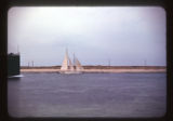 Sail boat on Cape Cod Canal