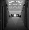 An interior view of a hallway with skylight windows in the UMD Campus Center