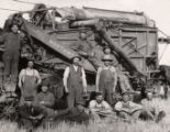 Threshing crew in Wilno, Minnesota