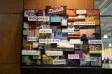 A vision board set up in Kirby Student Center