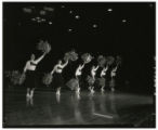 Cheerleaders at basketball game