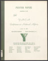 Youth in Government. Youth and Government - Southern Area - YMCA Conference on National Affairs, folder A, 1972 (Box 30, Folder 20)