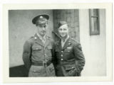 Julius Edelstein and Irving Michael Berkoz, both in uniform