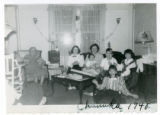 Ida Zalk Edelstein, Sara Lynn Karon, Bertha Edelstein Karon, Louise Karon, Roy Louis Karon, Suzon Karon, and Janet Karon at Chanukah