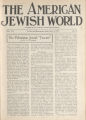 The American Jewish World, Volume 8, Number 36, May 14, 1920