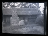 Rock placed for Schoolcraft Tablet, rear view, tablet on opposite face