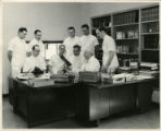 Dr. Owen H. Wangensteen with interns, Minneapolis, Minnesota