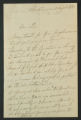 Letter from Dr. F.C. Faye to Robert P. Harris, 1882