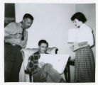 Julius "Bont" Edelstein, Alvin Edelstein, and Janet Karon