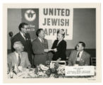 Mrs. Archibald Silverman prepares to speak at the United Jewish Appeal dinner at the Cataract Hotel Ballroom, Sioux Falls, South Dakota