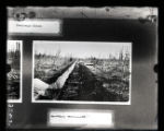 Drainage ditch in Roseau County, image of a mounted print photograph
