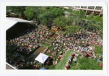 Concert in summer, bird's eye view