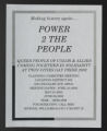 Programs and Projects, undated, 1995-2004. Power to the People Pride Flyers. (Box 23, Folder 2)