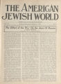 The American Jewish World, Volume 8, Number 19, January 9, 1920