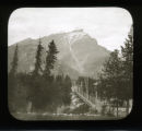 Cascade Mountain and Bow River Bridge at Banff