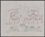 Artists Live/Work Space: A National Design Competition: Grade Level Plan and West Elevation