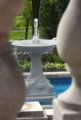 Glensheen's Formal Garden Fountain with balustrades in the foreground
