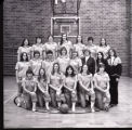 UMD 1974 women's basketball team on the basketball court