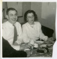Robert J. Karon and Ruth Edelstein Karon at a meal