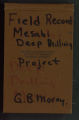 Morey, G.B.: Mesabi Deep Drilling Project (Box 28, Folder 07)
