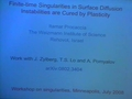 Finite-time singularities in surface-diffusion instabilities are cured by plasticity