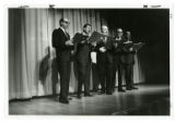 Members of the St. Paul Jewish Community Center singing songs from the Tom Lehrer album "That Was the Year That Was" at the 1966 annual meeting, St. Paul, Minnesota