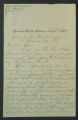 Letter from C.J. Forbes M.D. to Robert P. Harris, 1897