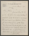 Letter to Johnny, from John B. McCormack, August 11, 1908