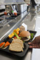 School lunch, including Whole grain bread. St. Paul, Minnesota public school (junior high).