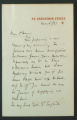 Letter from W.J. Playfair to Robert P. Harris, 1897